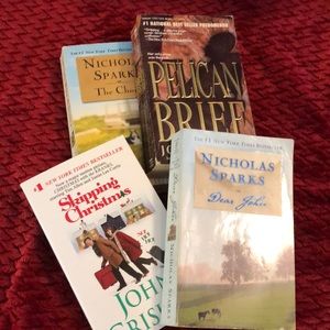 Lot of 4 books- John Grisham, Nicholas Sparks